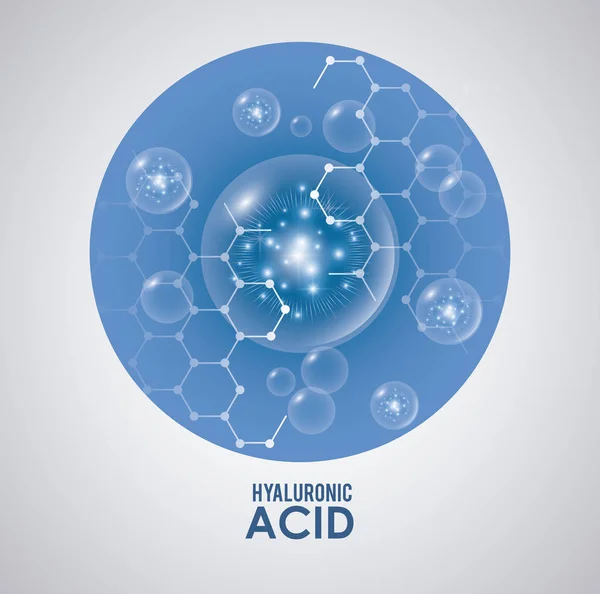 透明质酸填料注入信息图 — 图库矢量图片