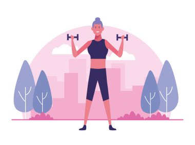 açık hava etkinlikleri yapan genç biri