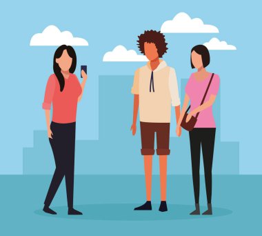 Çizgi film toplantı arkadaşlar