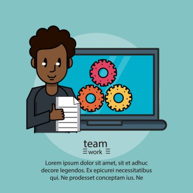 Ekip çalışması poster bilgi ile