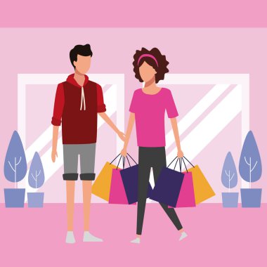 insanlar alışveriş merkezine