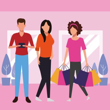 insanlar alışveriş merkezine