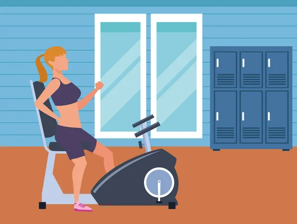 Gens de fitness et gym — Image vectorielle