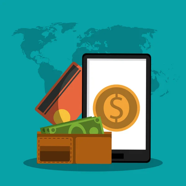 Online betalning teknik — Stock vektor