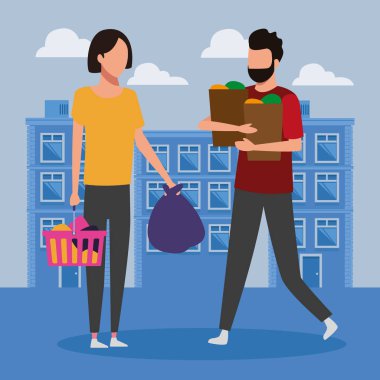 insanlar alışveriş merkezine