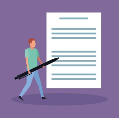 bir sunudaki iş karakter