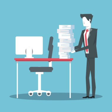 İşadamı çalışma avatar