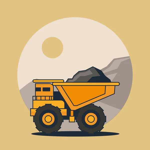Çöp kamyonu aracı — Stok Vektör