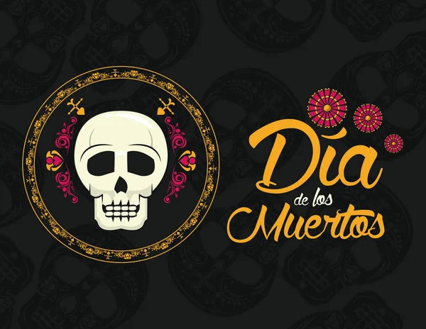 Day of the dead banner — Stock Vector