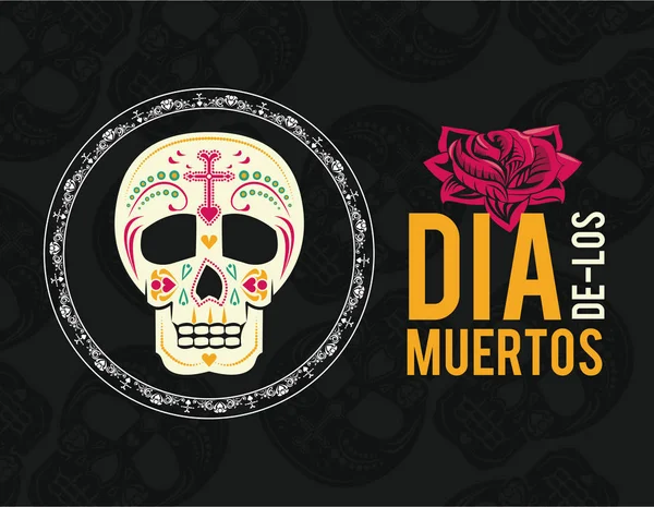 Day of the dead banner — Stock Vector