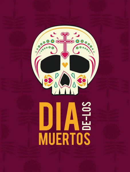 Day of the Dead card — Stock Vector