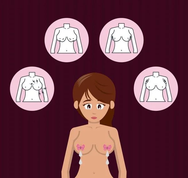 Woman Chest Breast Illustration Stock Vector By 593488762, 52% OFF