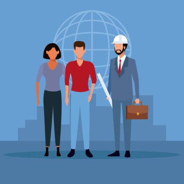 Mimar ve inşaat çalışması