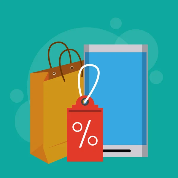 Online einkaufen — Stockvektor