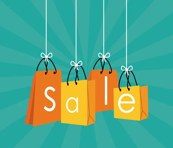 Sconto vendite shopping — Vettoriale Stock