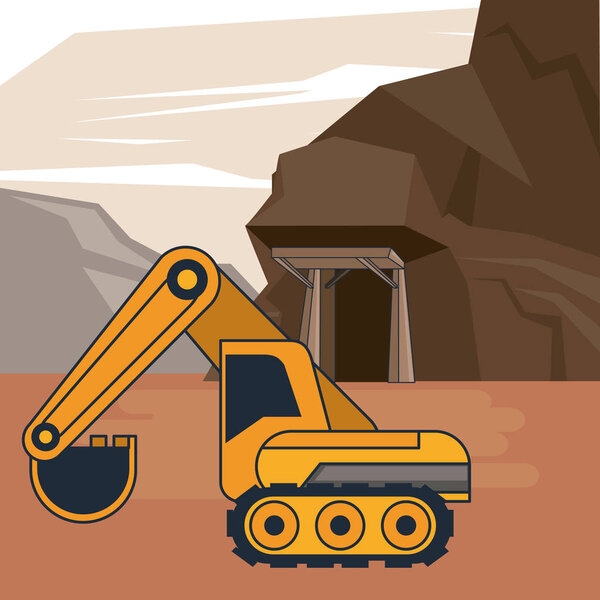 Mining hydraulic excavator