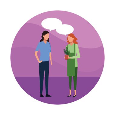 Bahçıvan müşteri ile