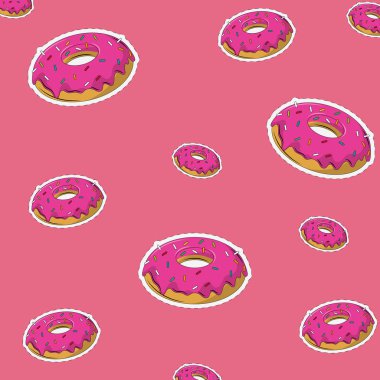 Çörek arka plan çizgi film