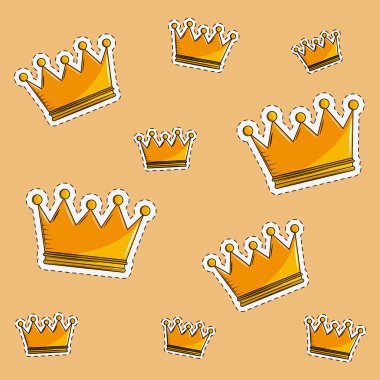 Kron arka plan çizgi film