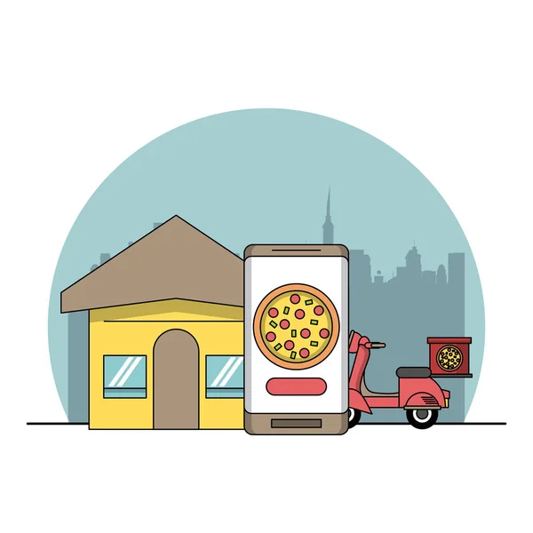 Zamówienia żywności online — Wektor stockowy