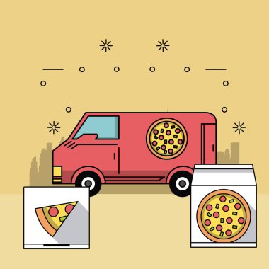 orders and food deliveries clipart