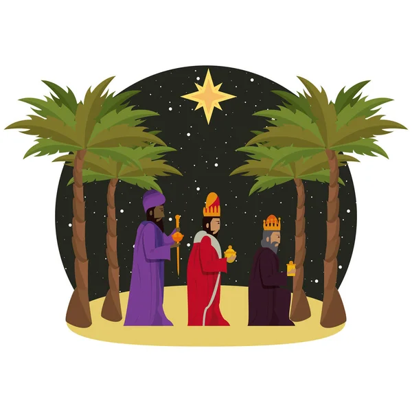 Navidad cristiana tradicional — Vector de stock