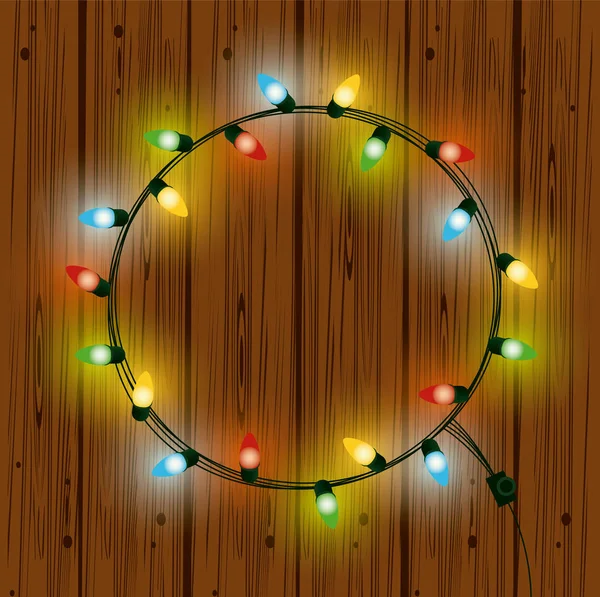 Lumières de Noël pour la décoration — Image vectorielle