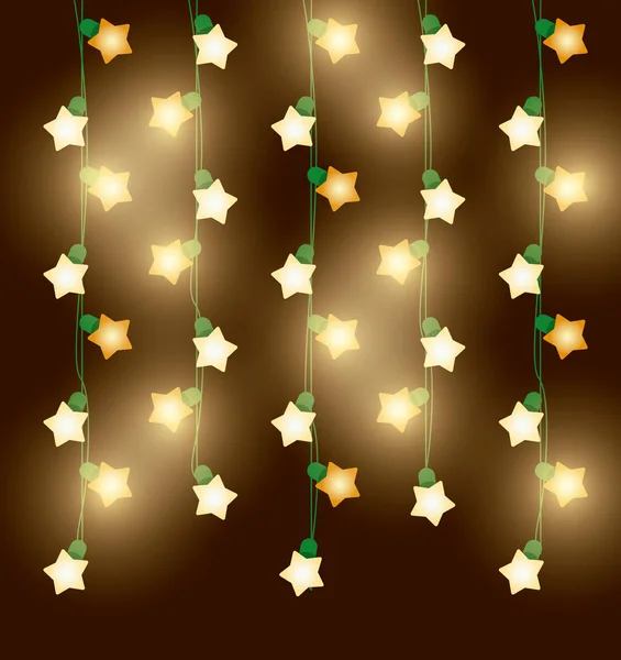 Luces de Navidad para la decoración — Vector de stock