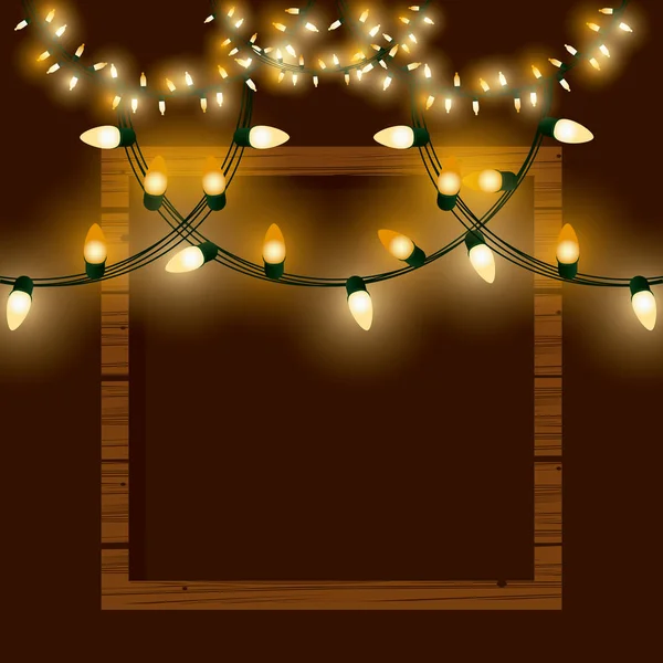 Luces de Navidad para la decoración — Vector de stock