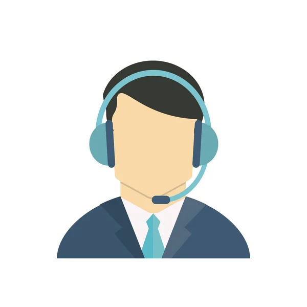Call center avatar — Stock Vector