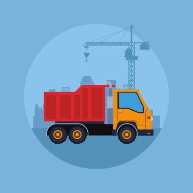 İnşaat araç karikatür