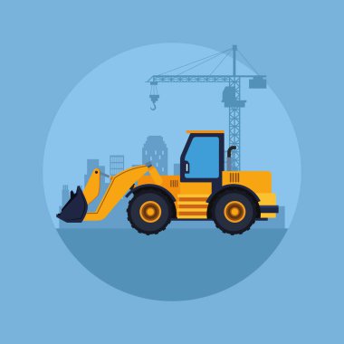 İnşaat araç karikatür