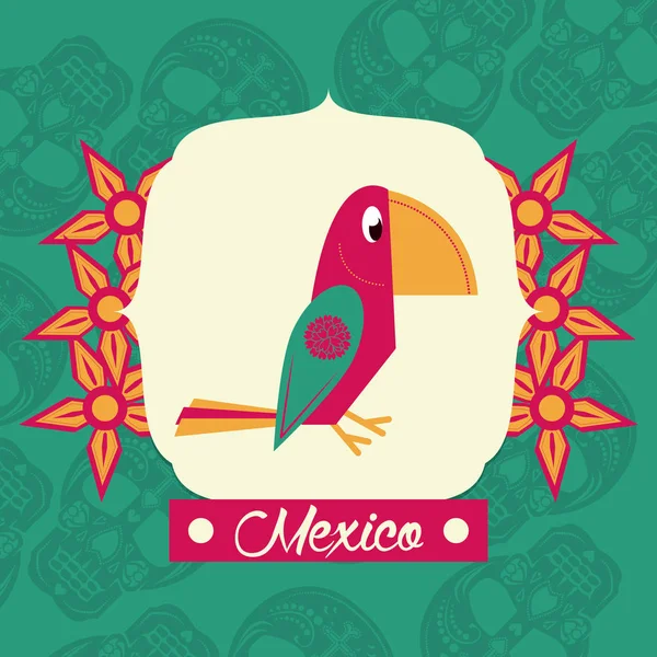 Día del cráneo muerto — Vector de stock