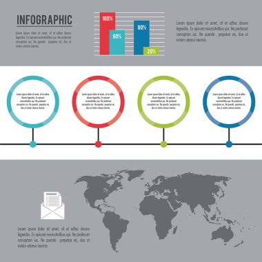 Infographic bütün dünya