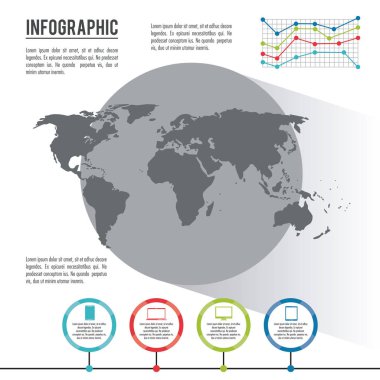 Infographic bütün dünya