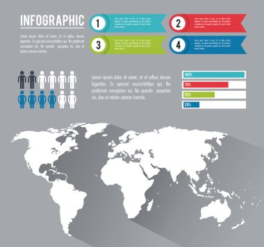 Infographic bütün dünya