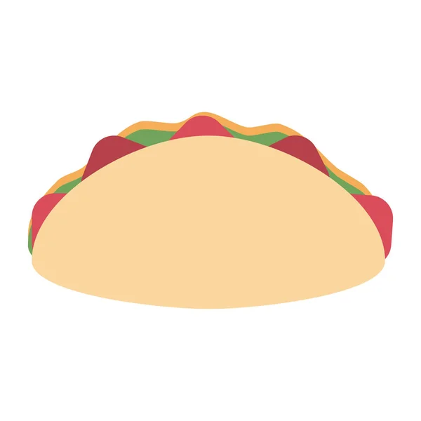 Comida mexicana burrito — Vector de stock