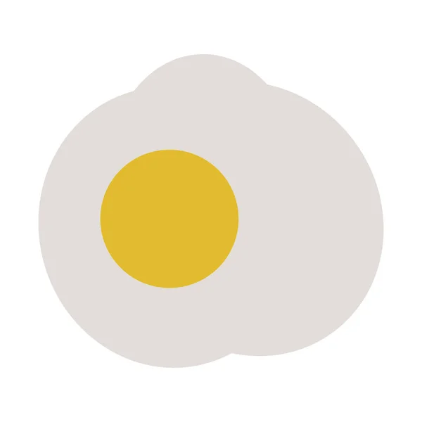 Vista superior del huevo frito — Vector de stock
