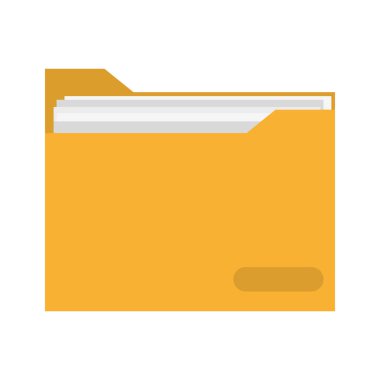 İzole klasör belge simgesi