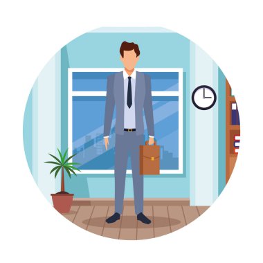 Yönetici adam çizgi film