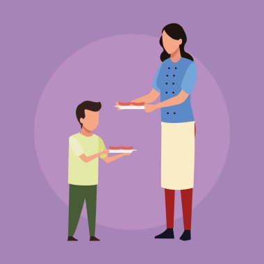 Aile barbekü piknik