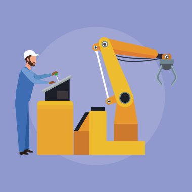 Fabrika işçileri çizgi film