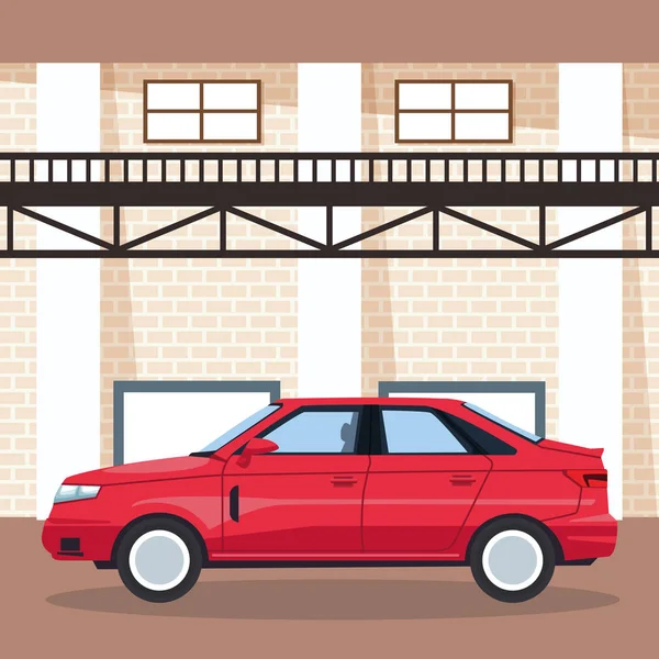 Auto garage winkel — Stockvector