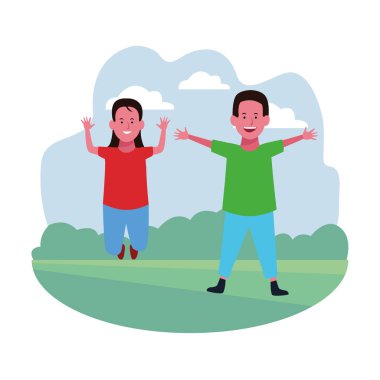 Çocuklar eğleniyor.