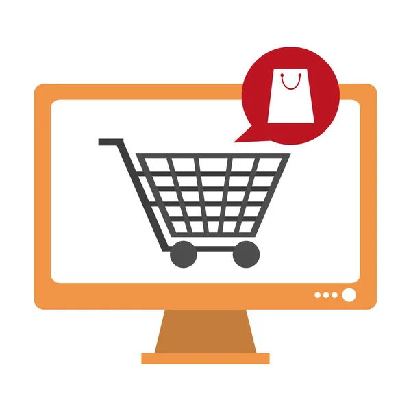 Compras online e pagamento —  Vetores de Stock