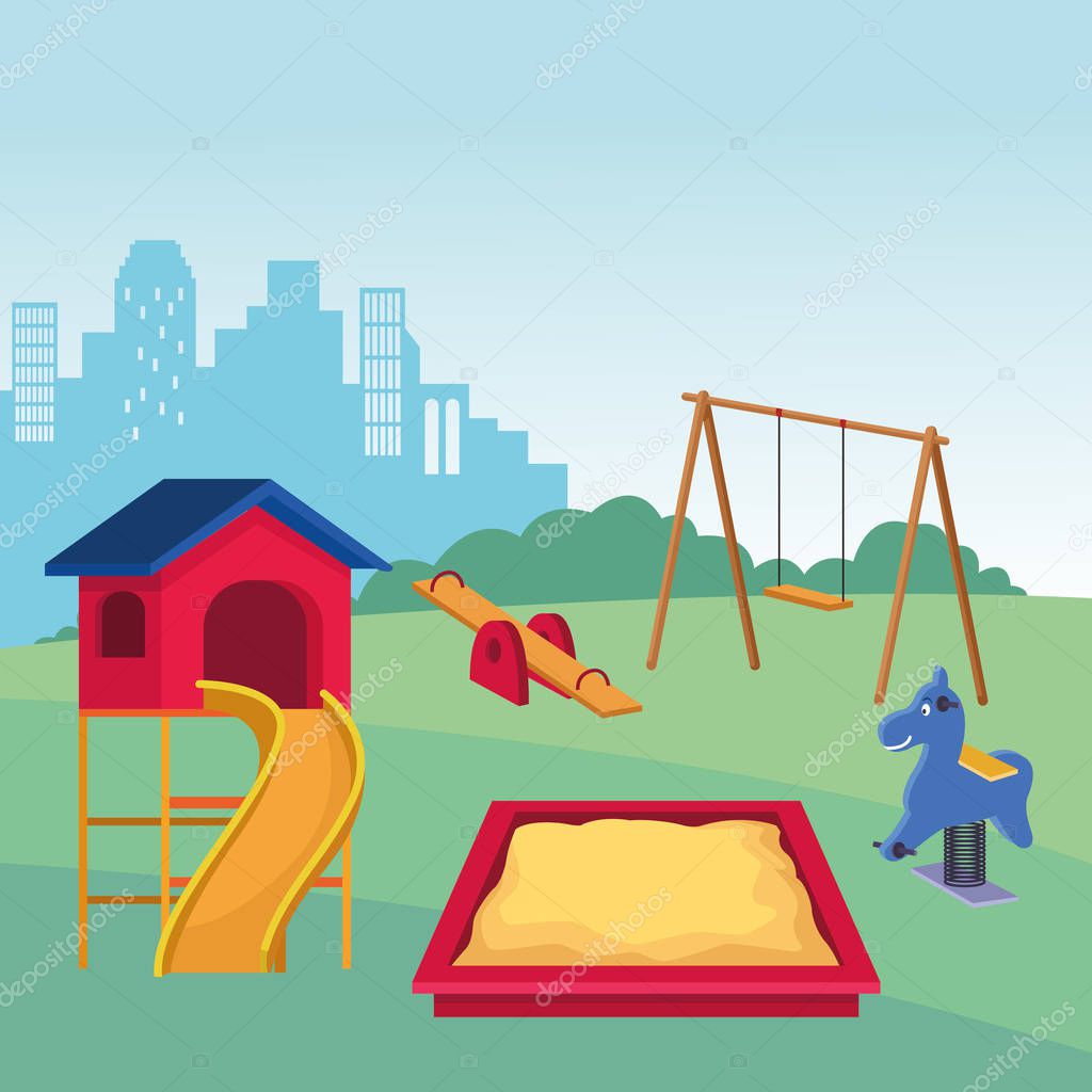 swing slide and seesaw set