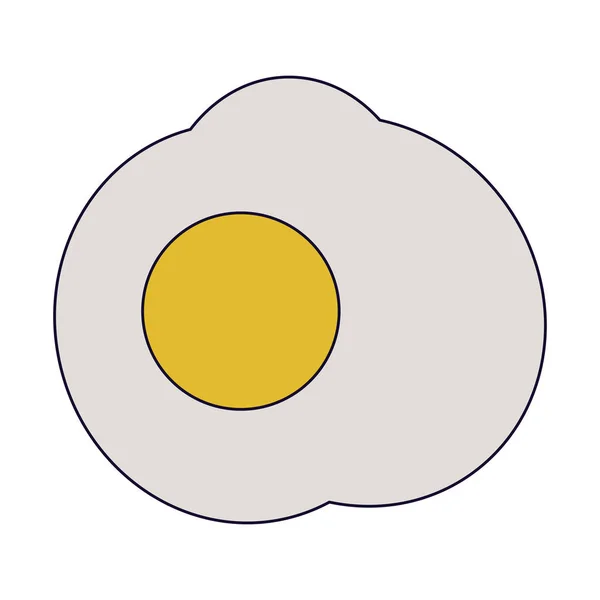 Vista superior del huevo frito — Archivo Imágenes Vectoriales