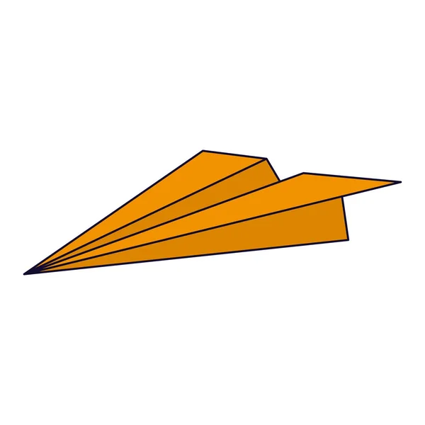 Isoted αεροπλάνο χαρτί — Διανυσματικό Αρχείο