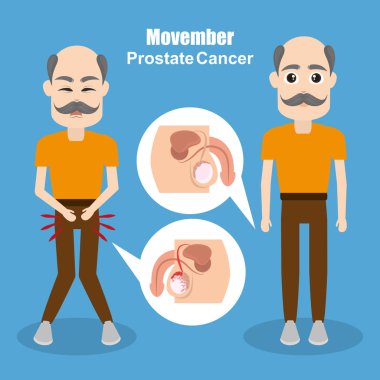 Movember prostate cancer clipart