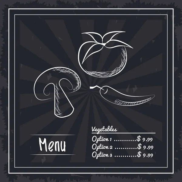 Menu restauration rapide — Image vectorielle